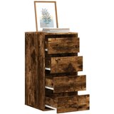 vidaXL Kotni predalnik dimljeni hrast 40x41x76 cm inženirski les | Shoptok.si
