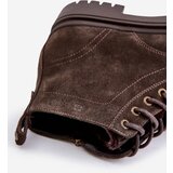 Big Star Suede Insulated Men's Ankle Boots Zipper Big Star Brown | Shoptok.si