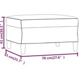  Tabure svjetlosivi 70 x 55 x 41 cm od tkanine | shoptok.hr