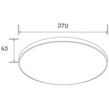 Zuma line WM-C7300-S-BL - led plafonsko svetlo veri LED/32W/230V prečnik 37 cm crna | Eponuda.com