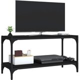 TV ormarić crni 80 x 33 x 41 cm od konstruiranog drva i čelika | shoptok.hr
