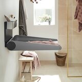Leander® stenska previjalna miza wally™ dusty grey | Shoptok.si