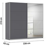 home24 OMARA Z DRSNIMI VRATI, siva | Shoptok.si