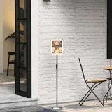 Stalci za sajmove Srebrno 25 x 25 x 125 cm Aluminij