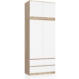 AKORD OMARA S TOP S90 2D 2SZ CLP PK SONOMA HRAST / BELO, (21713811) Cene