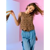 Sinsay Traperice širokih nogavica s visokim strukom i remenom | shoptok.hr