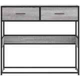 vidaXL Konzolni stol boja hrasta 90x35x80 cm konstruirano drvo | shoptok.hr