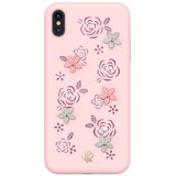  Petal ovitek za iPhone XS Max, okrašen z originalnimi kristali Swarovski - roza | Shoptok.si