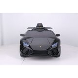 Dečiji auto Lamborghini Huracan crni sa mekim gumama i kožnim sedištem