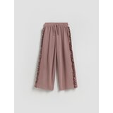 Reserved Wide leg donji dio trenirke - boja kave | shoptok.hr