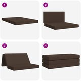 SOFA na razvlačenje 140 x 67 x 45 cm Sivosmeđa | shoptok.hr