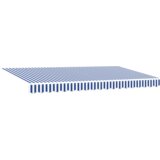  Skrovita tenda Prugasti Plava i bijela Bijela 350 x 200 cm | shoptok.hr