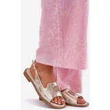 S. BARSKI Elegant Women's Sandals On Flat Heel With Decoration S.Barski | Shoptok.si