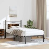 vidaXL Okvir kreveta bez madraca dimljena boja hrasta 90x200 cm drveni | shoptok.hr