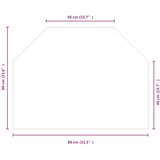  ploča za kamin *Transparent*an 80 x 60 cm Stakl | shoptok.hr