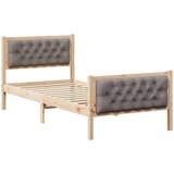  Okvir za krevet Sivo-smeđa 90 x 200 cm tkanina | shoptok.hr