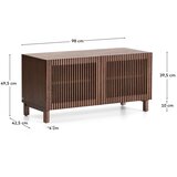 Kave Home Temno rjava omarica za čevlje v jesenovem dekorju 98x50x43 cm Beyla – | Shoptok.si