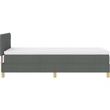 vidaXL Krevet s oprugom i madracem tamnosive boje 90x200 cm tkanina | shoptok.hr