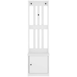 vidaXL Drvo za dvoranu SANDENS bijelo 45x40x159,5 cm puno drvo bor | shoptok.hr