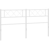  The Living Store Kovinsko vzglavje belo 180 cm - Vzglavje, (21448537) | Shoptok.si