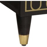  Stranska omarica 90x33x75 cm trden mangov les | Shoptok.si