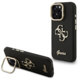 Guess Cam Stand GUHCP16XPCS4GSK ovitek za iPhone 16 Pro Max s stojalom - črn | Shoptok.si