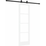 Klizna vrata ORKDAL 61 x 198,5 cm Masivna borovina i staklo | shoptok.hr
