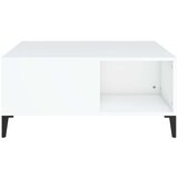 Stolić za kavu bijeli 80 x 80 x 36 5 cm od konstruiranog drva | shoptok.hr