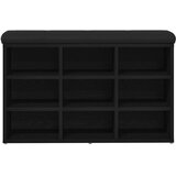 vidaXL klop za čevlje Črn hrast Iverna plošča 80 x 30 x 48 cm | Shoptok.si