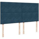  s oprugama i madracem plavi 200x200 cm baršunasti | shoptok.hr