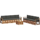  Set vanjskih sofa 9 kom. Prirodna i antracit | shoptok.hr