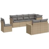  8-dijelni set vrtnih sofa od poliratana s jastucima bež | shoptok.hr