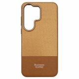  ONES maskica Samsung S26 Ultra Business Leather Champagne Gold-Camel Brown Cijene
