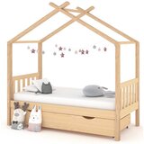 Maison Chic Otroška postelja - Otroški ležaj - Otroški posteljni okvir s predalom trdna borovina 80x160 cm, (21698327) | Shoptok.si