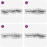  Set vanjskih sofa 11 pcs Prirodna Čvrsto drvo akacije | shoptok.hr