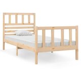 The Living Store Posteljni okvir 75x190 cm trden les - Posteljni Okvir, (21524154) | Shoptok.si