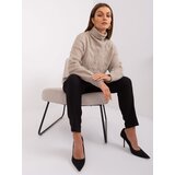 Wool Fashion Italia Sweater-AT-SW-23401.97P-dark beige | Shoptok.si
