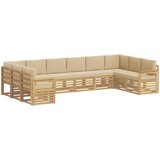  Set vanjskih sofa 7 pcs Bijela i Bež 363 x 187,5 x 73 cm | Shoptok.si
