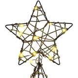 vidaXL Božično drevo med 160 LED Toplo bela 150 cm Ratan | Shoptok.si