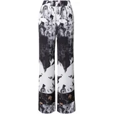Calvin Klein Hlače črna / pegasto črna / off-bela