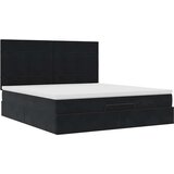 vidaXL Otomanski okvir kreveta s madracima crni 180x200cm baršunasti | shoptok.hr