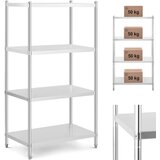 Royal Catering Kovinski gostinski skladiščni regal do 200 kg 100 x 60 x 180 cm, (22131499) | Shoptok.si