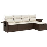 Maison Chic Seti vrtnega pohištva - Vrtna garnitura - Vrtni pohištvo set 5-delna z blazinami rjav poli ratan, (21820835) | Shoptok.si