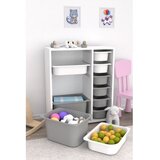 Hanah home višenamenska polica zen 2D2K6U white grey | ePonuda.com