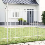  Ograda za vrt s lukom bijela 5 1x1 5 m čelik | shoptok.hr