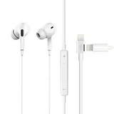 slušalice sa adapterom za punjenje JH-015 za iphone lightning bele