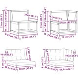  Sekcijski kavč z blazino Bela 162,5 x 83 x 73 cm, (5000269535) | Shoptok.si