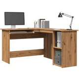 Furnova Kotna pisalna miza artisan hrast 120x140x75 cm inženirski les, (21925270) Cene