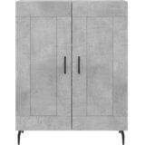  Komoda siva boja betona 69,5x34x90 cm od konstruiranog drva | shoptok.hr