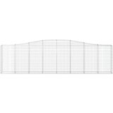  Lučne gabionske košare 4 kom 400x30x100/120cm pocinčano željezo | shoptok.hr